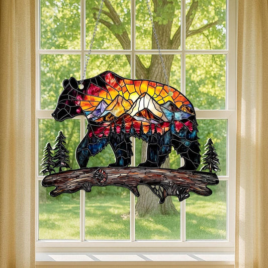 Bear Mountain Acrylic Window Hanging
