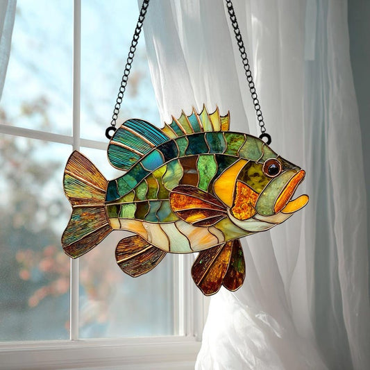 Colorful Fish Acrylic Window Hanging