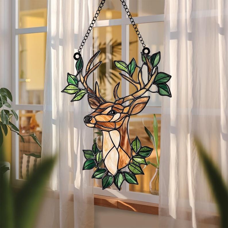 Rustic Forest Animal Acrylic Window