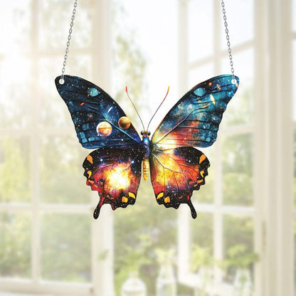Galaxy Butterfly Acrylic Window