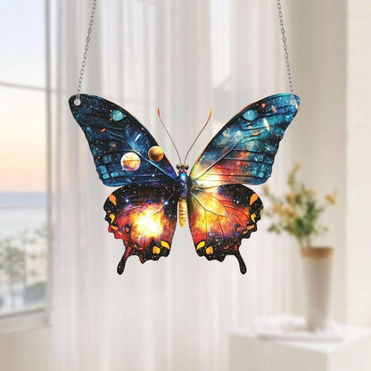Galaxy Butterfly Acrylic Window