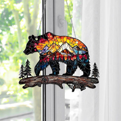 Bear Mountain Acrylic Window Hanging