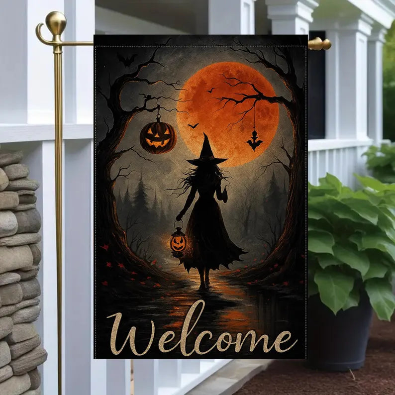Mystery Witch - Witch Garden Flag, House Flag