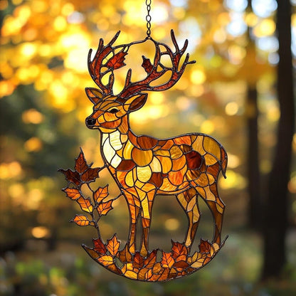 Fall Deer Acrylic Window Hanging
