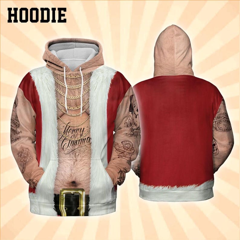 Gangsta Santa All Over Print Shirt