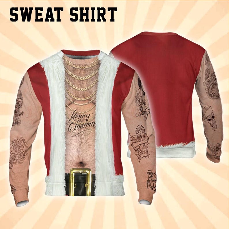 Gangsta Santa All Over Print Shirt