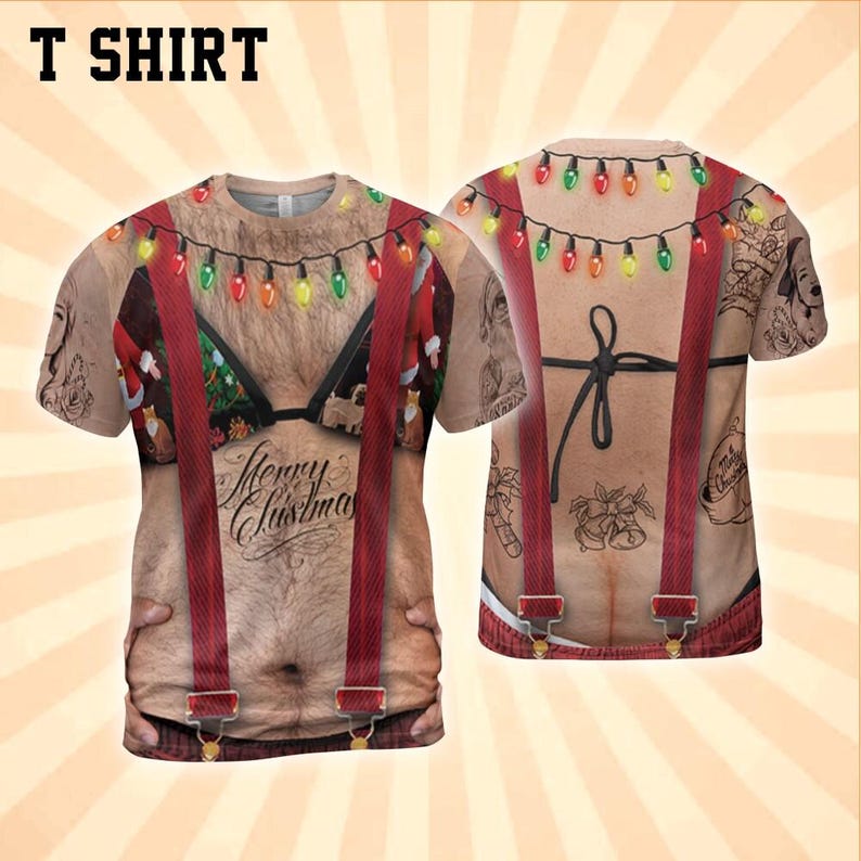 Naughty Christmas All Over Print Shirt