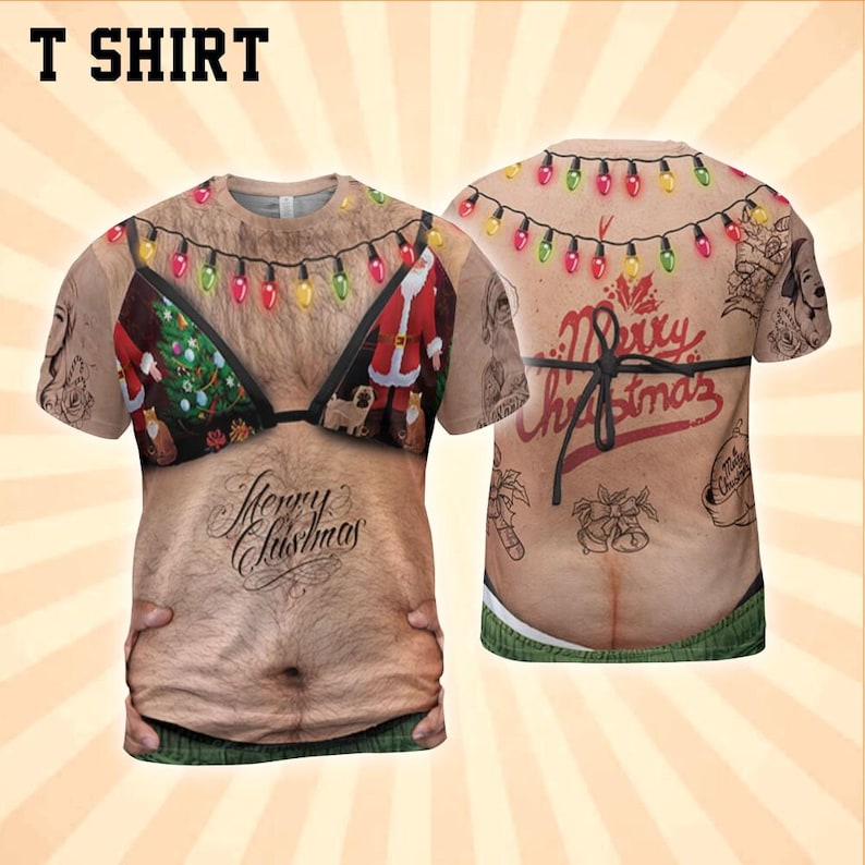 Festive Belly Christmas All Over Print Shirt