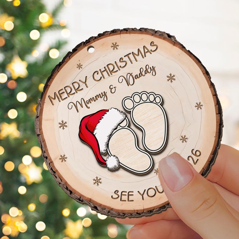 Tiny Blessing – Personalized Baby Announcement Ornament