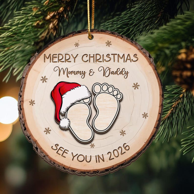 Tiny Blessing – Personalized Baby Announcement Ornament
