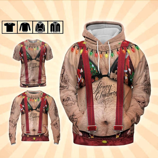 Naughty Christmas All Over Print Shirt