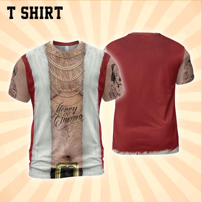 Gangsta Santa All Over Print Shirt