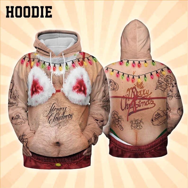 Furry Bikini Christmas All Over Print Shirt