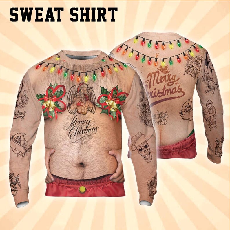 Hairy Christmas All Over Print Shirt