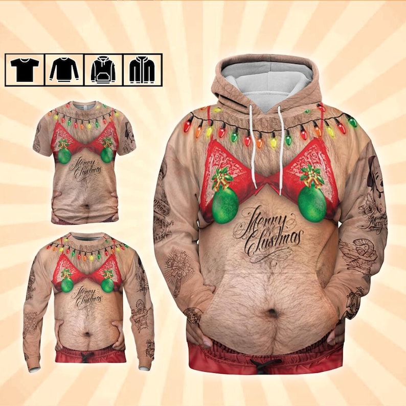 Ugly Christmas Bikini All Over Print Shirt