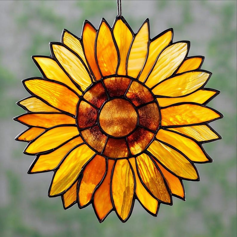 Lovely Sunflower Acrylic Window Hanging