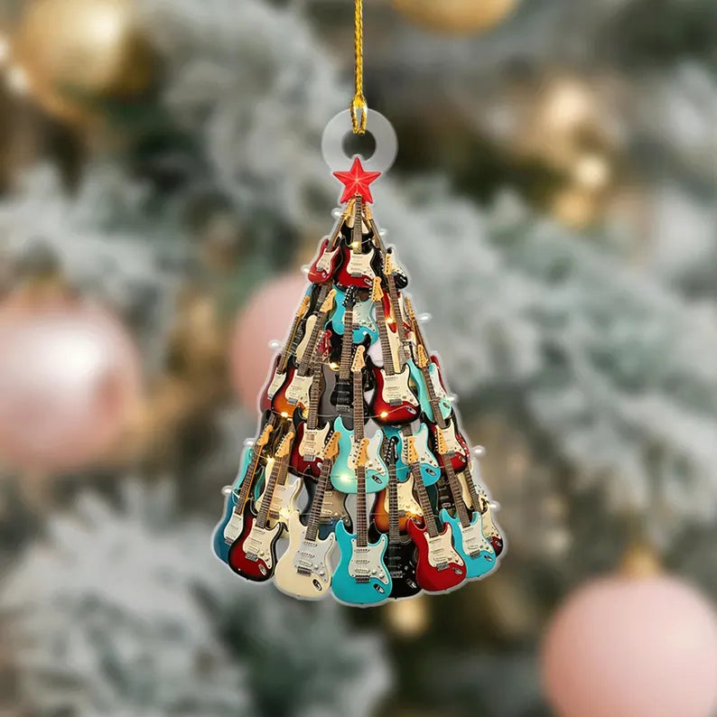 Electric Guitar Christmas Tree Ornament