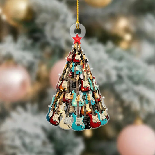 Electric Guitar Christmas Tree Ornament