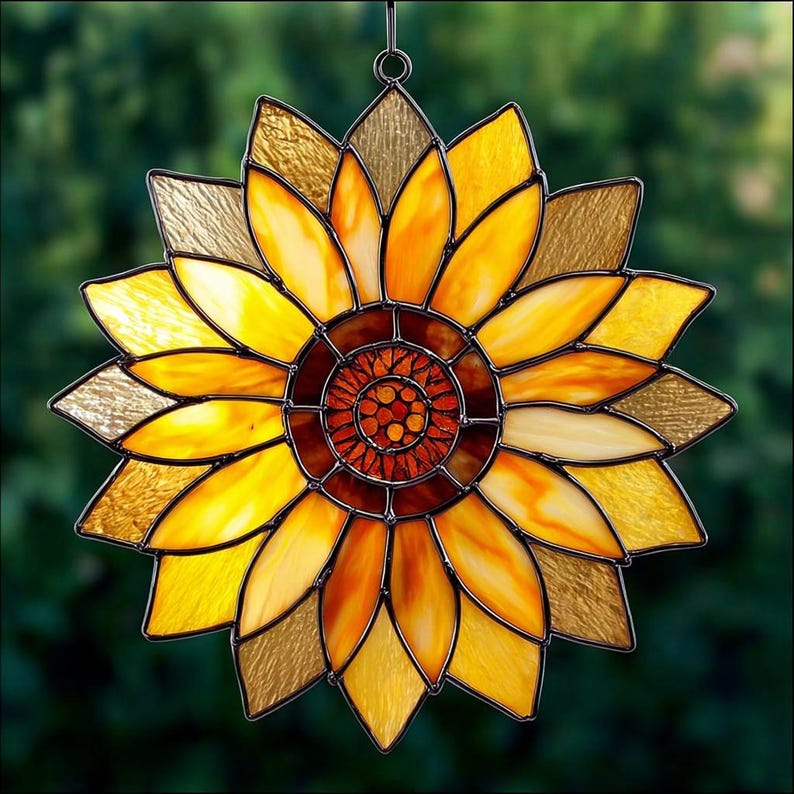 Lovely Sunflower Acrylic Window Hanging