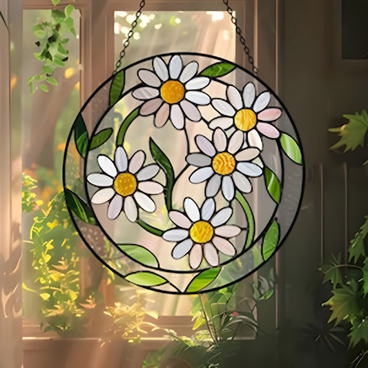 Daisy Flower Acrylic Window Hanging Decor