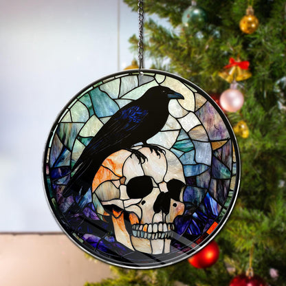 Black Raven ACRYLIC Window Hanging Decor