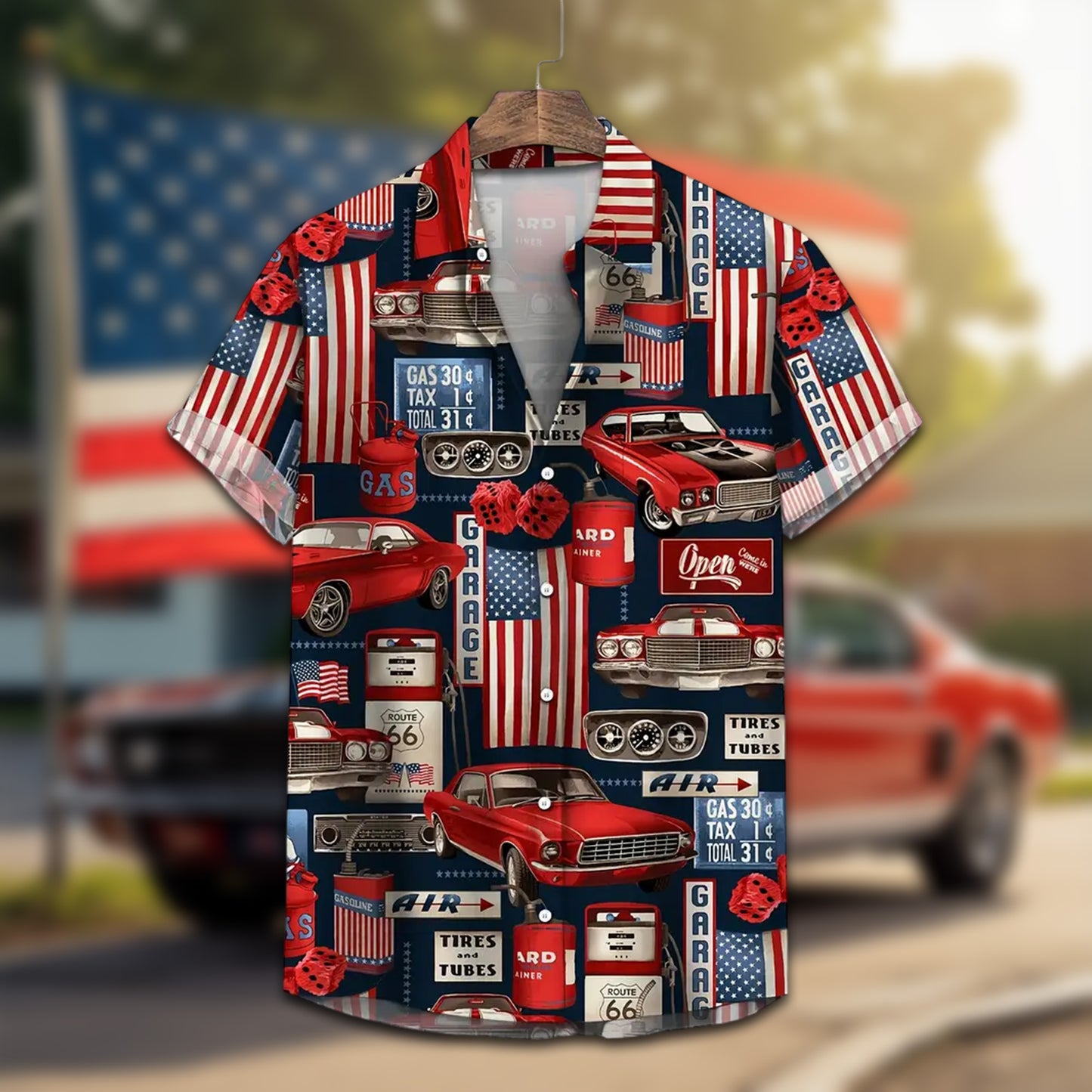 Men's Patriotic 4th Of July Hawaiian Shirt