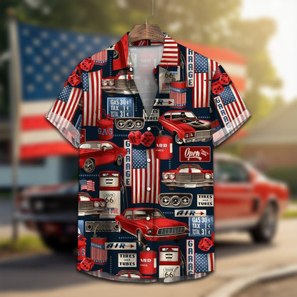 Men's Patriotic 4th Of July Hawaiian Shirt