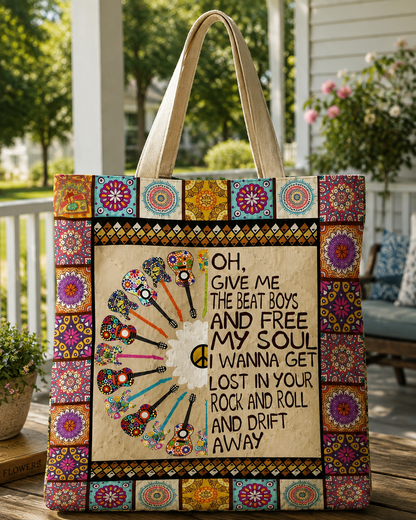 Give Me The Beat Boys - Hippie Tote Bag