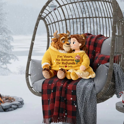 I'm Yours - Personalized Couple Shaped Pillow