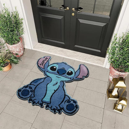 Cute Couple - Personalized Couple Shaped Doormat/ Rug