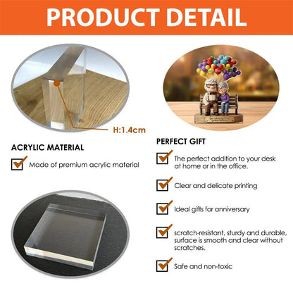 Old Couple – Personalized Couple Acrylic Plaque