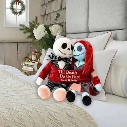 Till Death Do Us Part - Personalized Couple Shaped Pillow