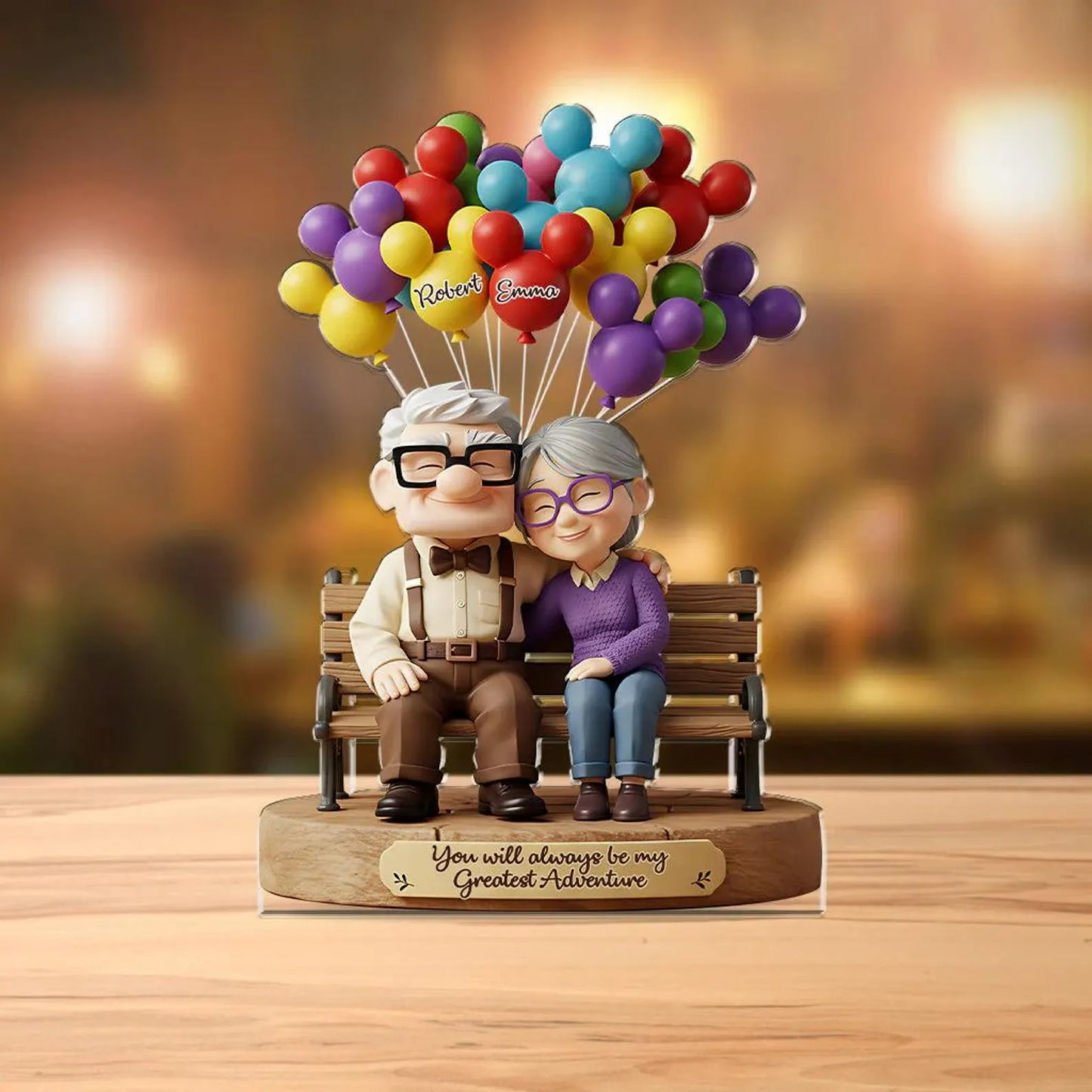Old Couple – Personalized Couple Acrylic Plaque