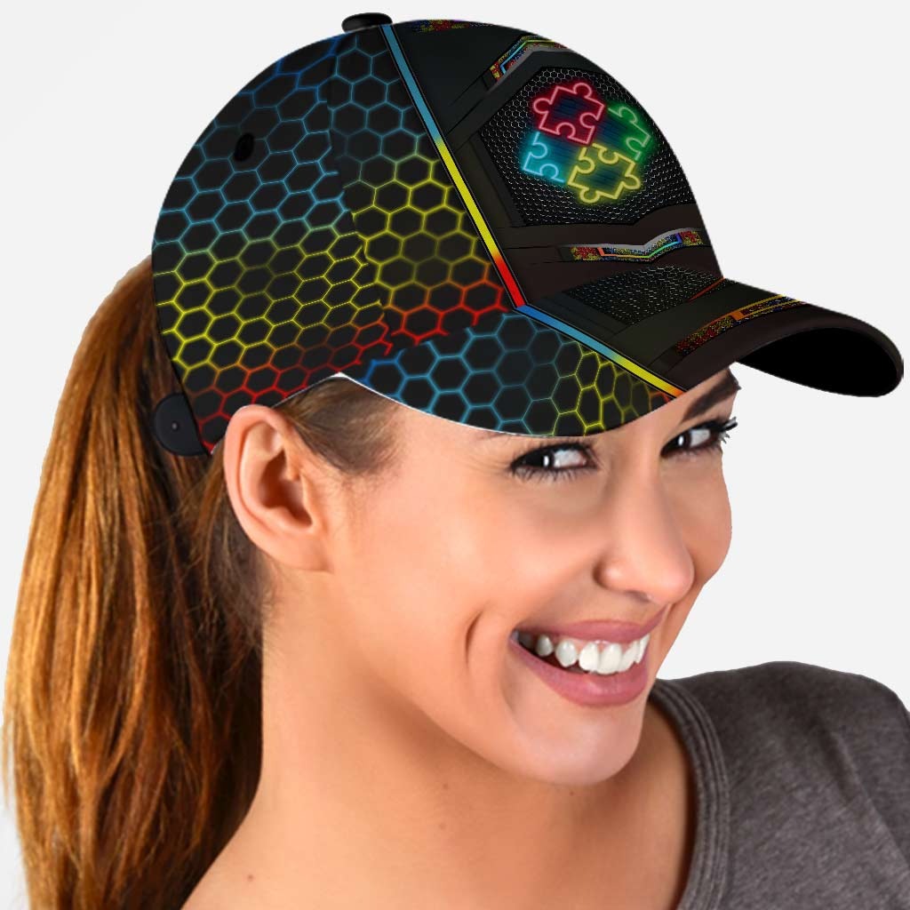 Neon Autism Awareness Classic Cap