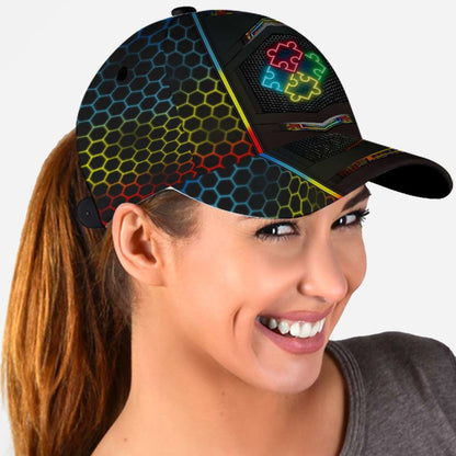 Neon Autism Awareness Classic Cap
