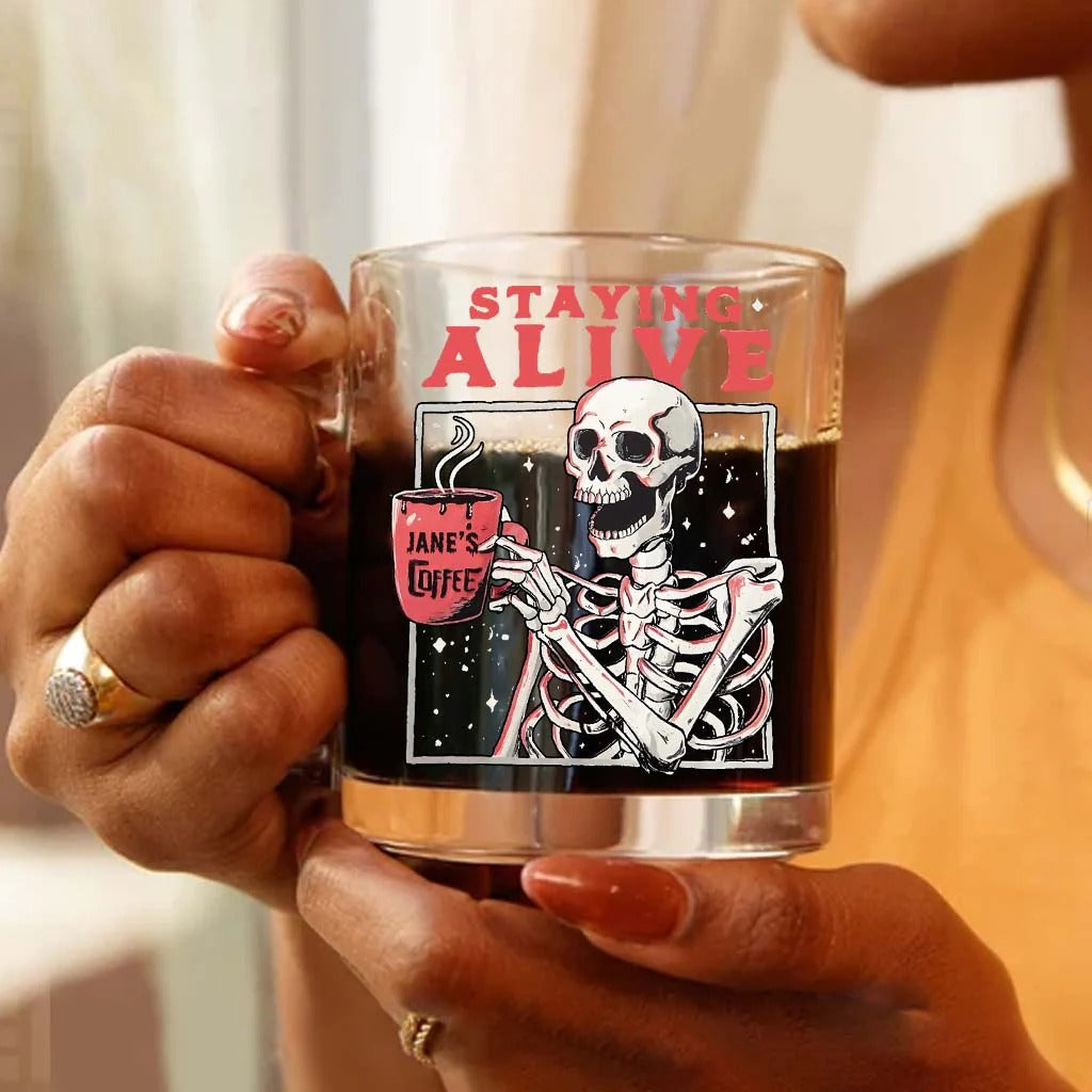 Still Alive - Personalized Coffee Glass Mug