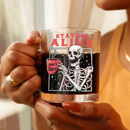 Still Alive - Personalized Coffee Glass Mug