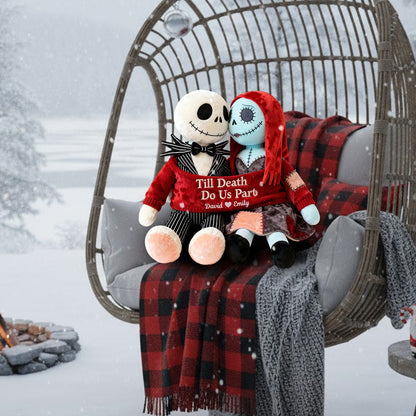 Till Death Do Us Part - Personalized Couple Shaped Pillow