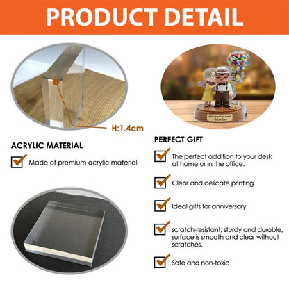 Old Couple Acylic Plaque - Personalized Couple Acrylic Plaque