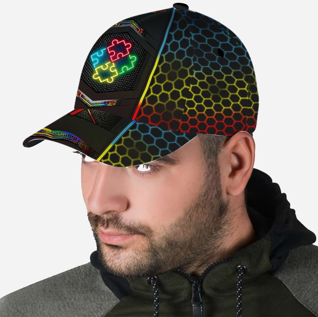 Neon Autism Awareness Classic Cap