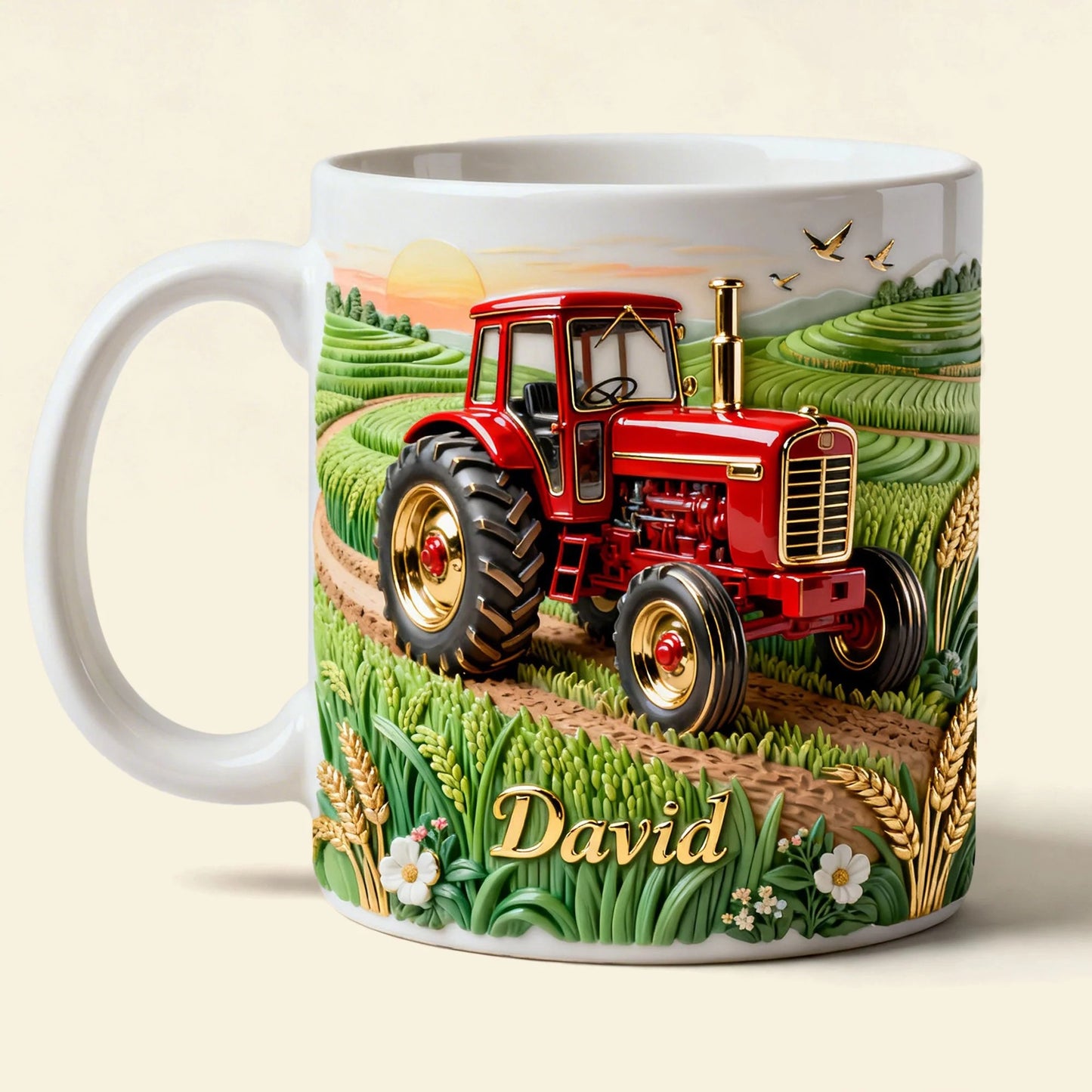 Farmer Tractor Coffee Mug - Personalized Coffee Mug