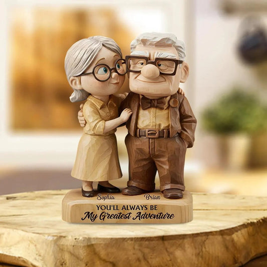 Old Couple Acylic Plaque - Personalized Couple Acrylic Plaque