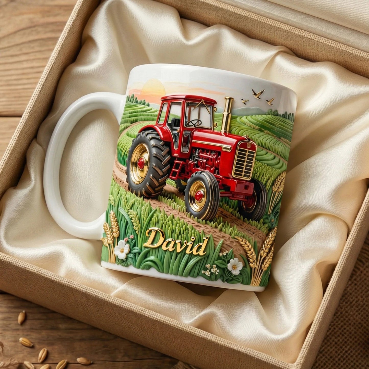 Farmer Tractor Coffee Mug - Personalized Coffee Mug