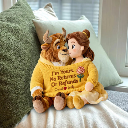 I'm Yours - Personalized Couple Shaped Pillow