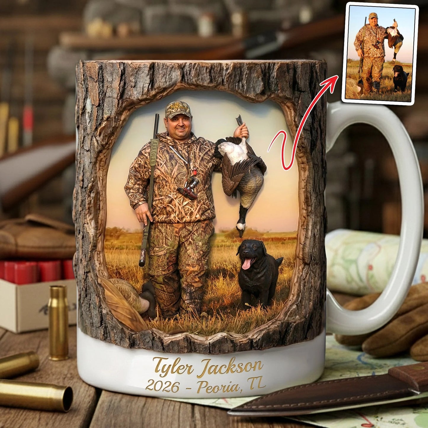 Hunting Life Coffee Mug - Personalized Custom Photo Gifts For Hunters