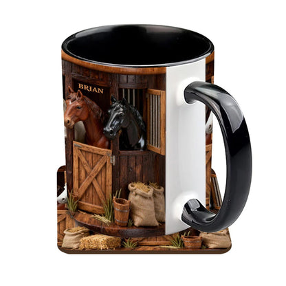 Stable - Personalized Horse Accent Mug