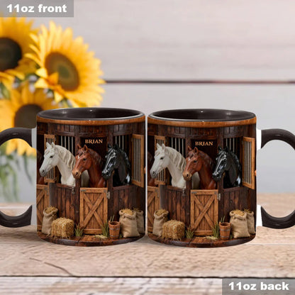 Stable - Personalized Horse Accent Mug