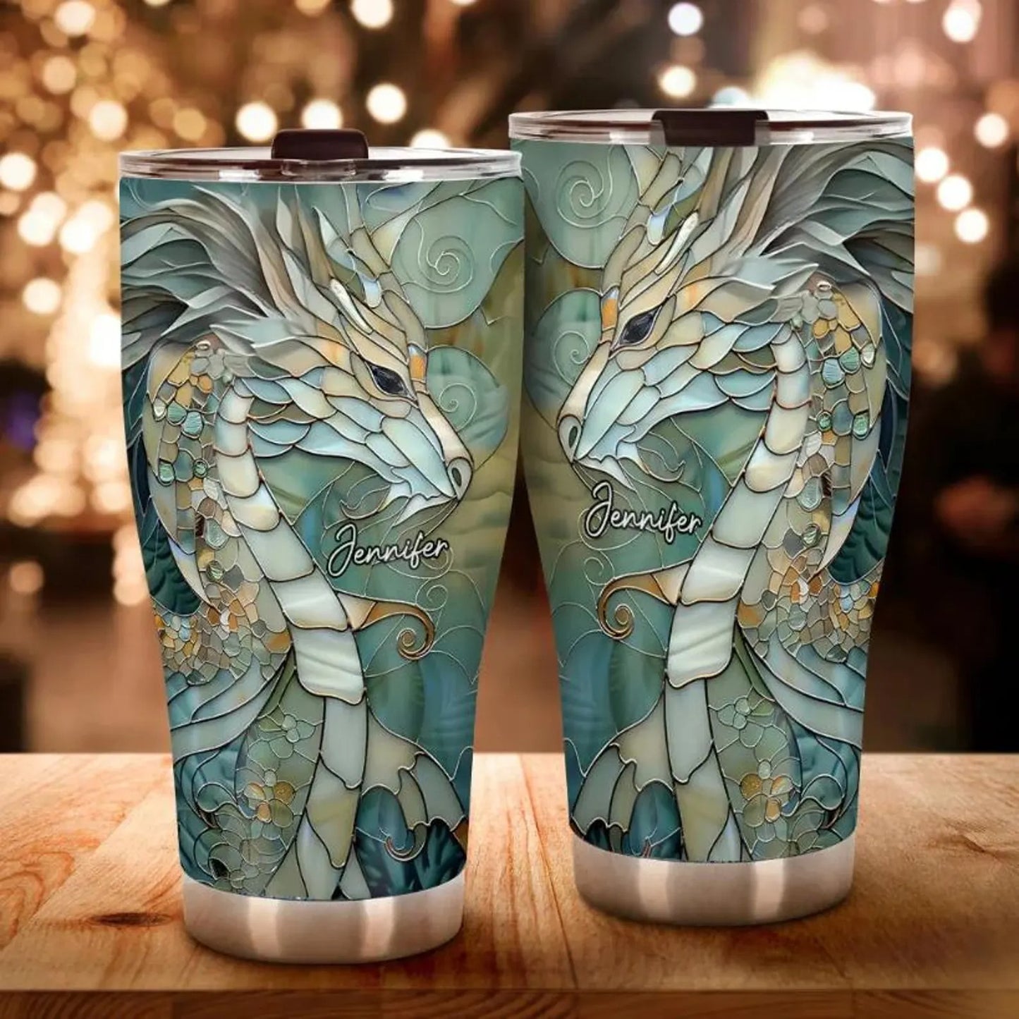 Love Dragons - Personalized Dragon Tumbler