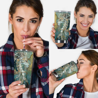 Love Dragons - Personalized Dragon Tumbler