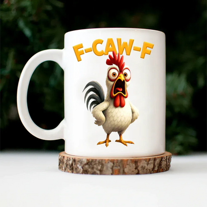 F CAW F - Animal Farm Funny White Mug